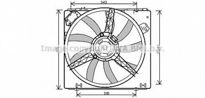 AVA QUALITY COOLING rt7540 -  Вентилятор, охлаждение двигателя